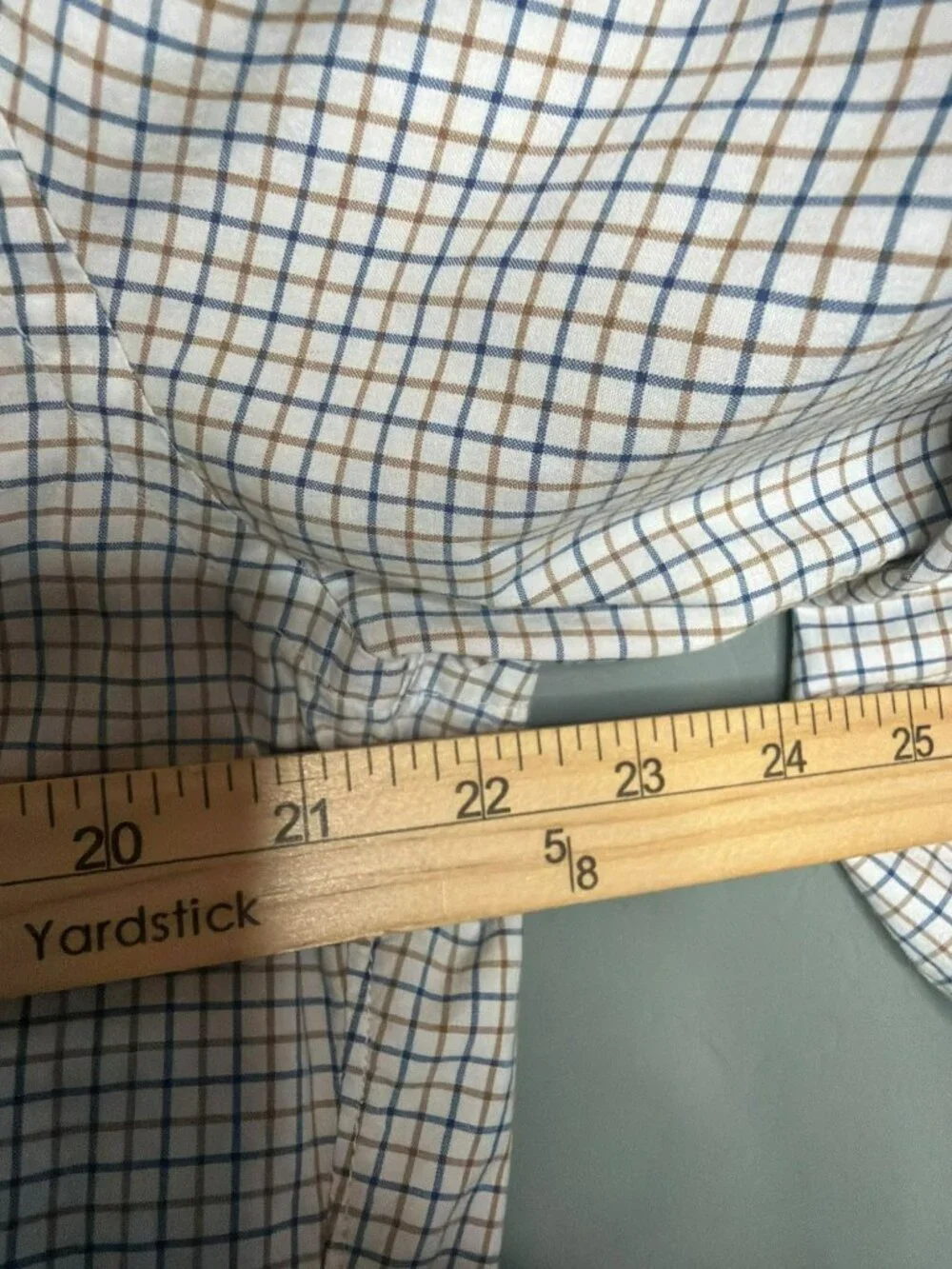 J. Crew Button Up Cotton 120s 2 Ply Dress Shirt Checkered Large